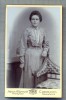 W59 FOTO CABINET -DOAMNA IN TINUTA DE EPOCA-FOTOGRAF HEINR. ALBRECHT -COEPENICK