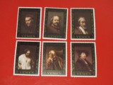 YEMEN, REMBRANDT - SERIE COMPLETĂ MNH, Nestampilat