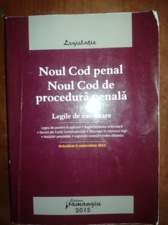 Noul Cod penal de procedura penala. Legile de executare