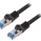Cablu Patch S/FTP Cat6a Negru 5m LSZH