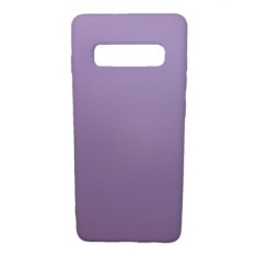 Husa silicon soft-touch compatibila cu Samsung Galaxy S10, Mov Lila