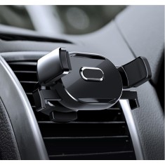 Suport de telefon prindere in ventilatie EASY ONE TOUCH NEGRU