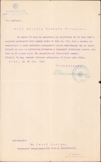 HST A1170 Mulțumiri protocolare 1922 Școala fete către prof Pavel Oprișa Brad foto