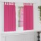 vidaXL Perdele cu perdele 2 pcs Roz intens 175x140cm Poliester 4107624
