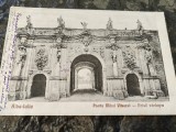 Carte postala Alba Iulia, Poarta Mihai Viteazul,circulata Mihai copil,interbelic, Printata