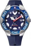 Ceas Barbatesc Citizen Promaster Dive BN0231-01L, Quartz, Inox 46mm, Curea Rasina, Analog, Cristal Mineral, 20ATM