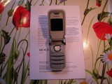 Telefon SIEMENS CF62 cu butoane si clapeta, are baterie, NEPROBAT, fara incarcator, pentru colectionari, Alta retea, Gri