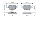 BOSCH 0 986 424 767 set placute frana,frana disc