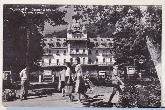 bnk cp Calimanesti - Sanatoriul balnear - Pavilionul central - circulata