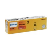 Set 10 Becuri Pozitie Fata T4W 12V Philips