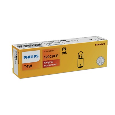 Set 10 Becuri Pozitie Fata T4W 12V Philips foto