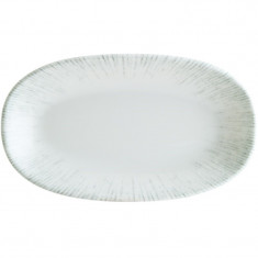 Platou oval portelan alb Bonna Iris 15 x 8.5 cm