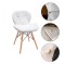 Scaun bucatarie, spatar ergonomic, scandinav, cadru lemn natur, tapiterie piele ecologica, RESIGILAT
