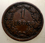 1.143 AUSTRIA 1 KREUZER 1885, Europa, Cupru (arama)