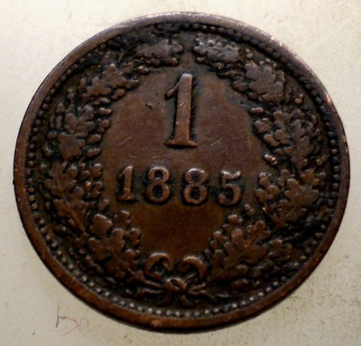 1.143 AUSTRIA 1 KREUZER 1885 foto