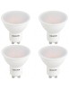 Set 4 Spoturi LED GU10 6W, 480lm, 3000K, Lumina Calda, 220V, DLF-3060, Echivalent 50W