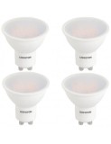 Set 4 Spoturi LED GU10 6W, 220V, Lumina Calda 3000K, 480lm, DLF-3060 - Echivalent 50W