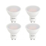 Set 4 Spoturi Led GU10, 6W, 220V lumina calda DLF 3060