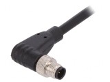 Conector M5 Mufă Tată 4 PIN IP67 60V &icirc;n Unghi