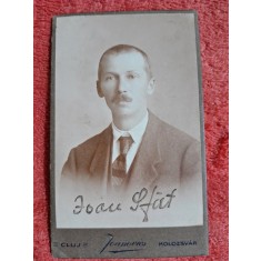 Fotografie tip CDV, Ioan Sfat, inceput de secol XX