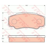 Placute frana TRW GDB3441, Spate