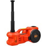 HOMCOM Kit Cric Hidraulic Electric 12V 5T Ridicare 15,5-45 cm Pompă Aer Cheie Hexagonală și Valiză Reflectorizantă Portocaliu | Aosom Romania