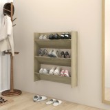 Gossi pantofar de perete, stejar sonoma, 80x18x90 cm, pal