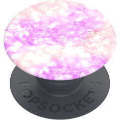 Suport stand PopSockets PopGrip Basic Morning Confetti roz pentru telefoane foto