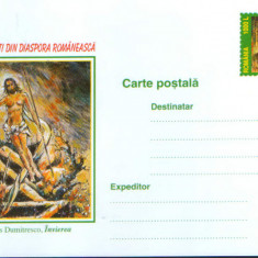 Romania-Intreg postal CP necirculat 2001-Personalitati din diaspora romaneasca