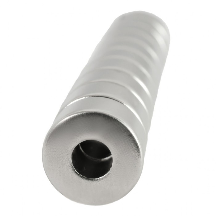 Magnet neodim inel 10mm x 4mm x 5mm - set de 10 bucati