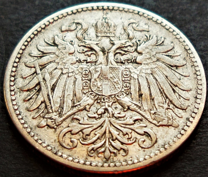 Moneda istorica 10 HELLER - AUSTRIA (AUSTRO-UNGARIA), anul 1895 *cod 1996