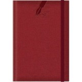 Agenda A5 nedatata Colere EJ-1502, 224 pagini, cu elastic, rosu inchis