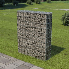 Perete gabion cu capace, 80 x 20 x 100 cm, o?el galvanizat foto