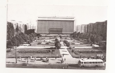 RF65 -Carte Postala- Bucuresti, piata Garii de Nord, circulata 1965 foto
