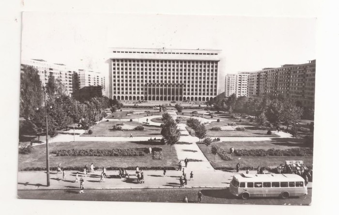 RF65 -Carte Postala- Bucuresti, piata Garii de Nord, circulata 1965