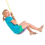 Leagan rotund din plastic PP lila