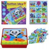 PUZZLE EDUCAȚIONAL MONTESSORI PENTRU COPII PLĂCI DE MOZAIC CU BUTOANE
