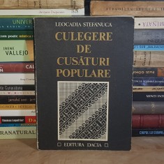 LEOCADIA STEFANUCA - CULEGERE DE CUSATURI POPULARE , 1979 # foto