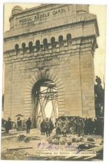 2618 - CERNAVODA, Dobrogea, Bridge CAROL I, Romania - old postcard - used - 1917