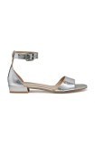 Geox sandale de piele D NEW ERAKLIA 15 femei, culoarea argintiu, D5580B 000KY C1007