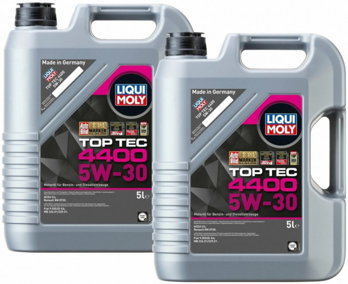 Set 2 Buc Ulei Motor Liqui Moly Top Tec 4400 5W-30 5L 2322