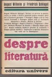 bnk ant August Wilhelm si Friedrich Schlegel - Despre literatura