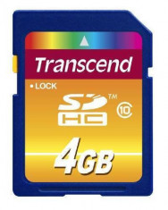 Card Transcend SDHC 4GB TS4GSDHC10 foto
