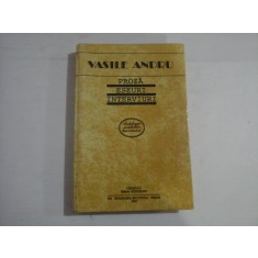 PROZA, ESEURI, INTERVIURI - VASILE ANDRU