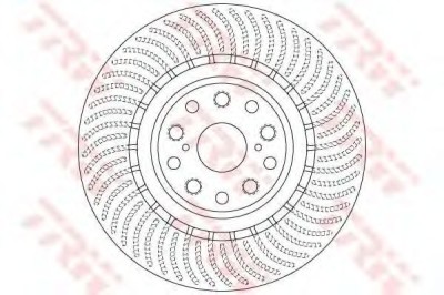 Disc frana LEXUS LS (UVF4, USF4) (2006 - 2016) TRW DF6489S foto