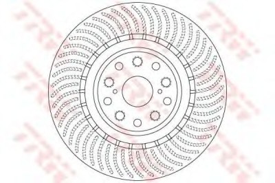 Disc frana LEXUS LS (UVF4, USF4) (2006 - 2016) TRW DF6489S foto