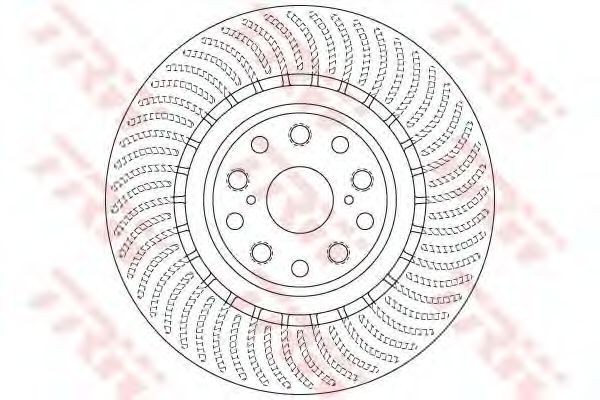 Disc frana LEXUS LS (UVF4, USF4) (2006 - 2016) TRW DF6489S