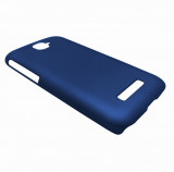 Husa tip capac plastic cauciucat albastru pentru Alcatel One Touch Pop C7 Single Sim (OT-7040A, 7040F, 7041X) / Dual Sim (OT-7040D, 7041D, 7040E)