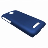 Husa tip capac plastic cauciucat albastru pentru Alcatel One Touch Pop C7 Single Sim (OT-7040A, 7040F, 7041X) / Dual Sim (OT-7040D, 7041D, 7040E)