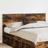 vidaXL Tăblie cap cu headboard Stejar fumuriu 160 cm Lemn compozit 888402